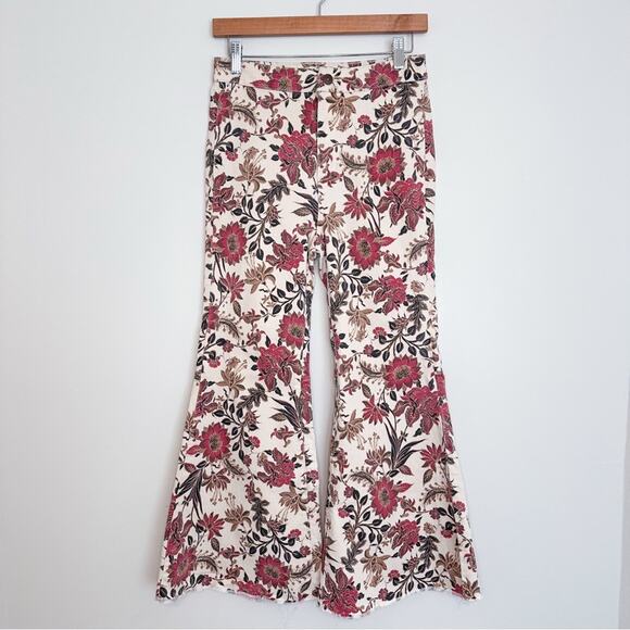 Free People We The Free Floral Flare - Picture 1 of 6